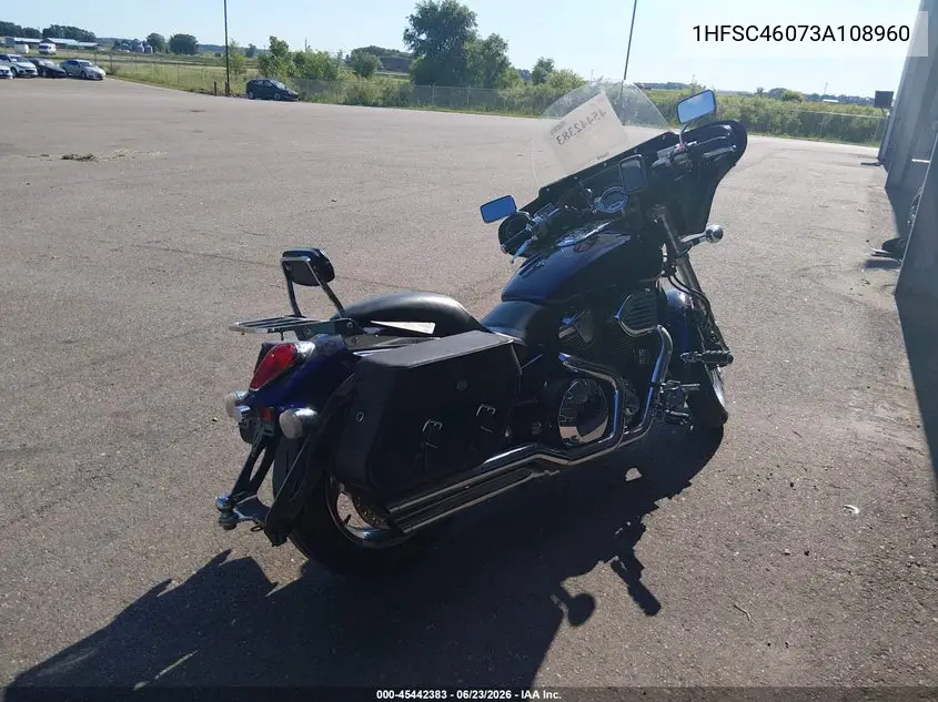 2003 Honda Vtx1800 C VIN: 1HFSC46073A108960 Lot: 45442383