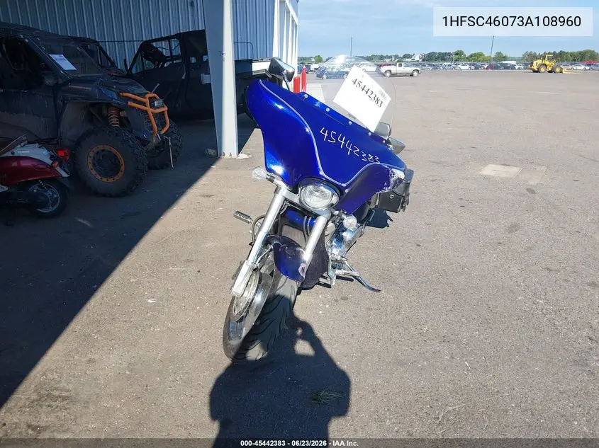 2003 Honda Vtx1800 C VIN: 1HFSC46073A108960 Lot: 45442383