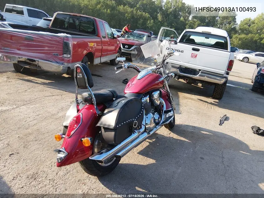 2003 Honda Vtx1800 R VIN: 1HFSC49013A100493 Lot: 45636213