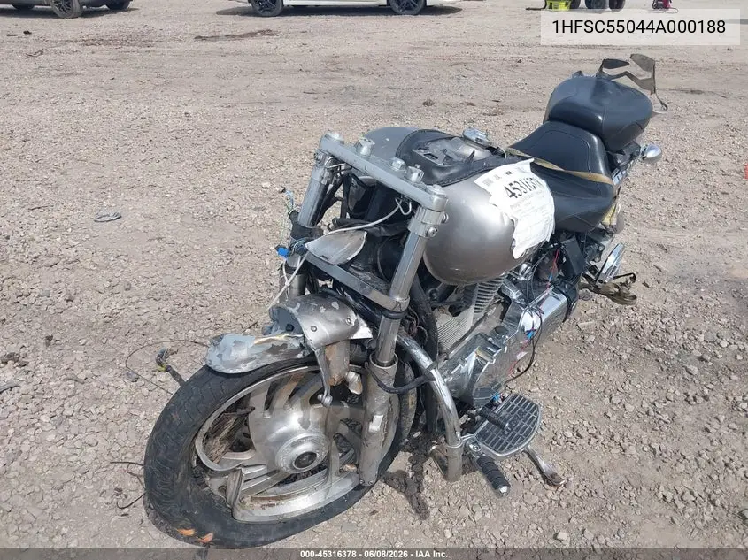 2004 Honda Vtx1300 C VIN: 1HFSC55044A000188 Lot: 45316378