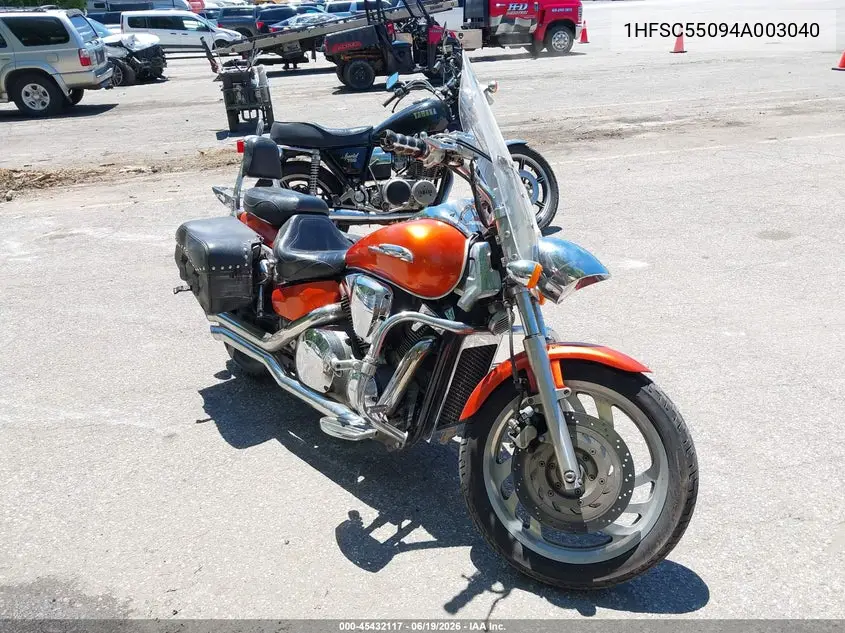 2004 Honda Vtx1300 C VIN: 1HFSC55094A003040 Lot: 45432117