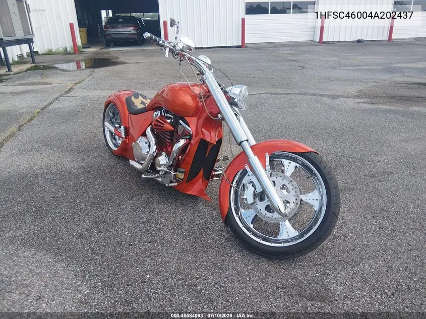 2004 Honda Vtx1800 C VIN: 1HFSC46004A202437 Lot: 45584093