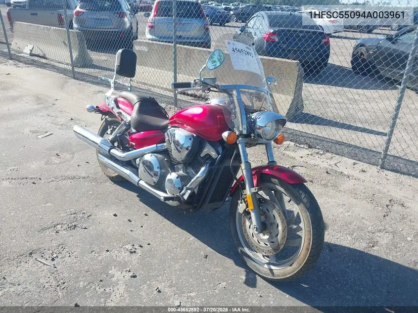 2004 Honda Vtx1300 C VIN: 1HFSC55094A003961 Lot: 45652892