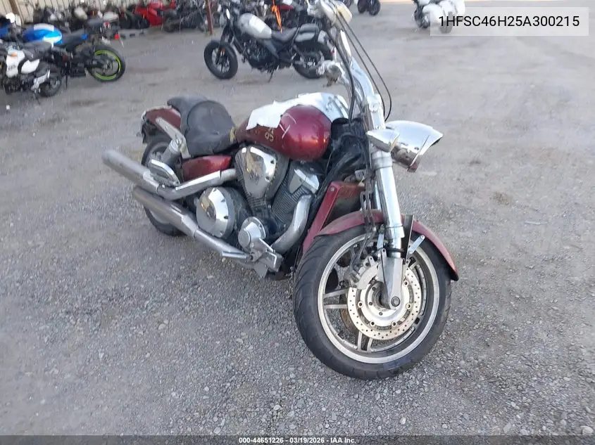 2005 Honda Vtx1800 F3 VIN: 1HFSC46H25A300215 Lot: 44651226