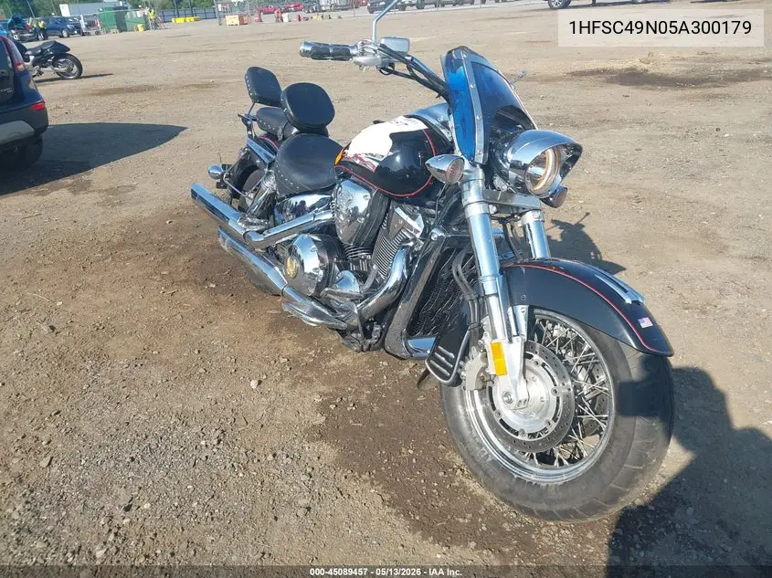 2005 Honda Vtx1800 S3 VIN: 1HFSC49N05A300179 Lot: 45089457