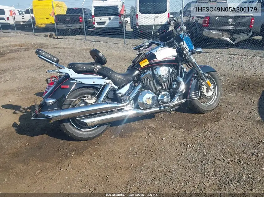 2005 Honda Vtx1800 S3 VIN: 1HFSC49N05A300179 Lot: 45089457