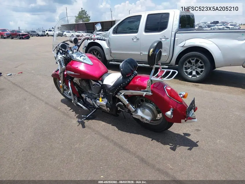 2005 Honda Vtx1300 R VIN: 1HFSC523X5A205210 Lot: 45255360