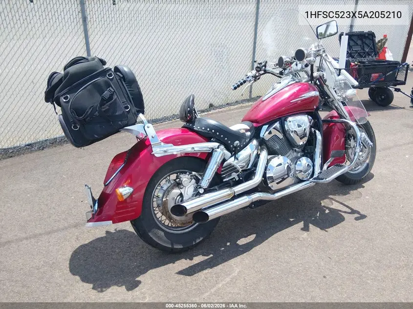2005 Honda Vtx1300 R VIN: 1HFSC523X5A205210 Lot: 45255360