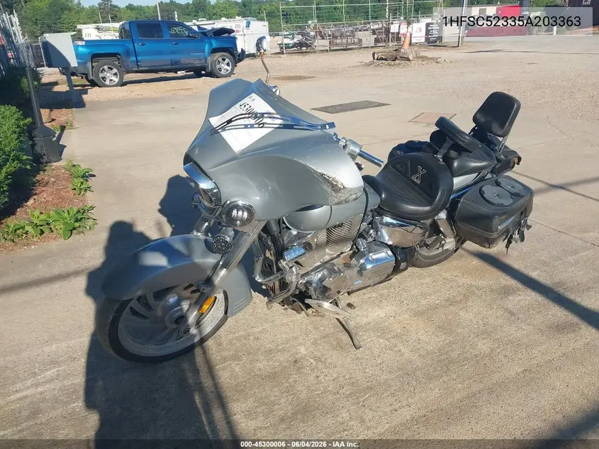 2005 Honda Vtx1300 R VIN: 1HFSC52335A203363 Lot: 45300006