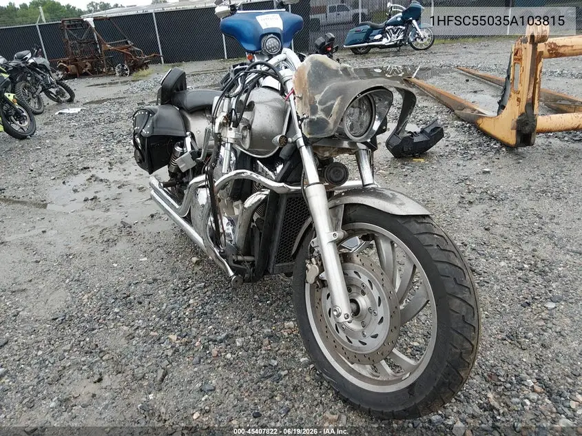 2005 Honda Vtx1300 C VIN: 1HFSC55035A103815 Lot: 45407822