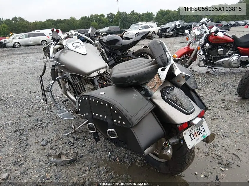 2005 Honda Vtx1300 C VIN: 1HFSC55035A103815 Lot: 45407822