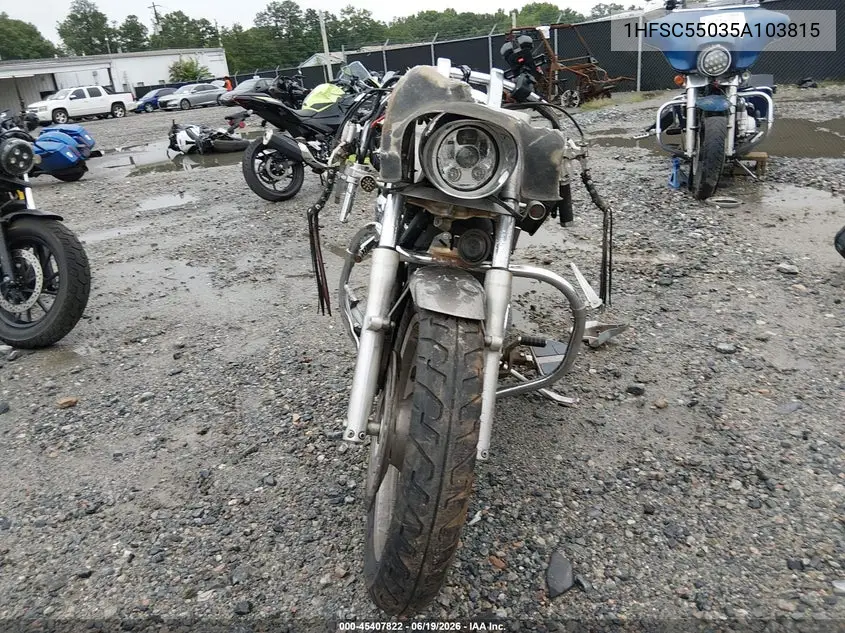 2005 Honda Vtx1300 C VIN: 1HFSC55035A103815 Lot: 45407822