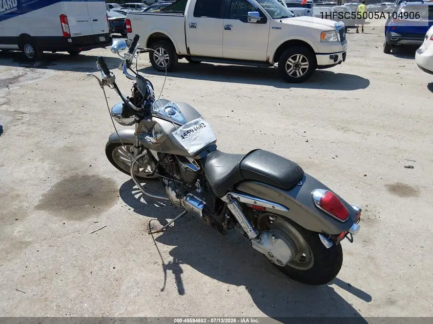 2005 Honda Vtx1300 C VIN: 1HFSC55005A104906 Lot: 45594682