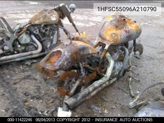 2006 Honda Vtx1300C VIN: 1HFSC55096A210790 Lot: 11422246