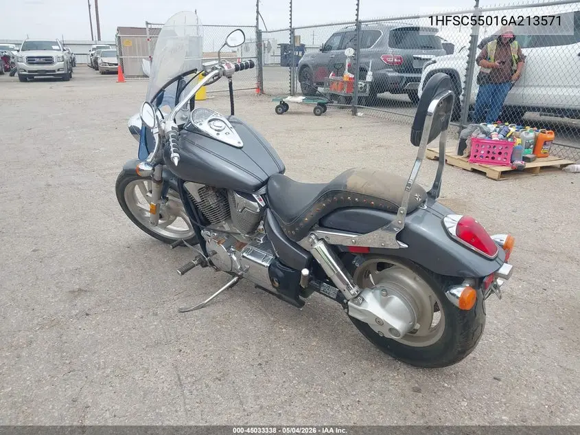2006 Honda Vtx1300 C VIN: 1HFSC55016A213571 Lot: 45033338