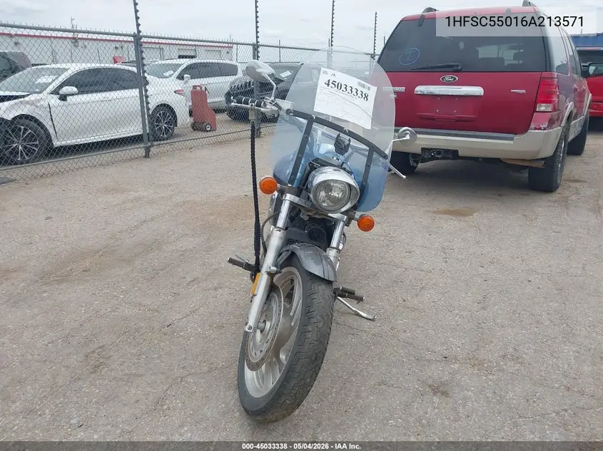 2006 Honda Vtx1300 C VIN: 1HFSC55016A213571 Lot: 45033338
