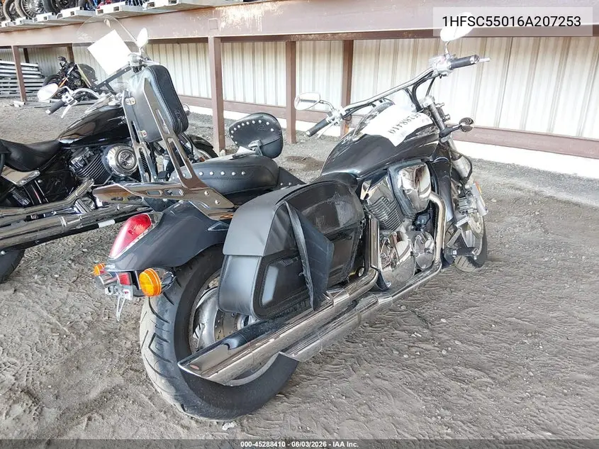 2006 Honda Vtx1300 C VIN: 1HFSC55016A207253 Lot: 45288410