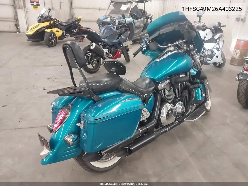 2006 Honda Vtx1800 S2 VIN: 1HFSC49M26A403225 Lot: 45340496
