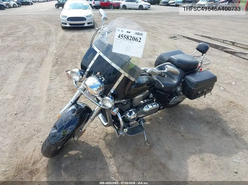 2006 Honda Vtx1800 R3 VIN: 1HFSC49646A400733 Lot: 45582062