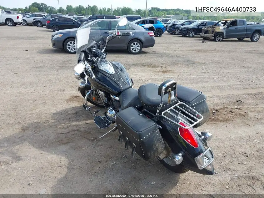 2006 Honda Vtx1800 R3 VIN: 1HFSC49646A400733 Lot: 45582062