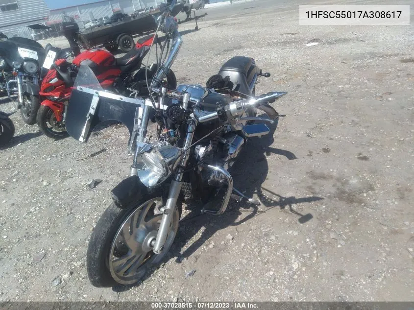 2007 Honda Vtx1300 C VIN: 1HFSC55017A308617 Lot: 37028515