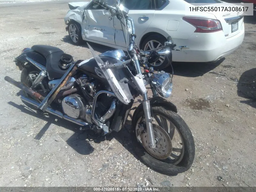 2007 Honda Vtx1300 C VIN: 1HFSC55017A308617 Lot: 37028515