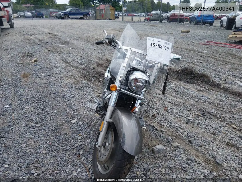 2007 Honda Vtx1300 R VIN: 1HFSC52677A400341 Lot: 45388029