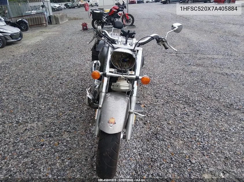 2007 Honda Vtx1300 S VIN: 1HFSC520X7A405884 Lot: 45501315