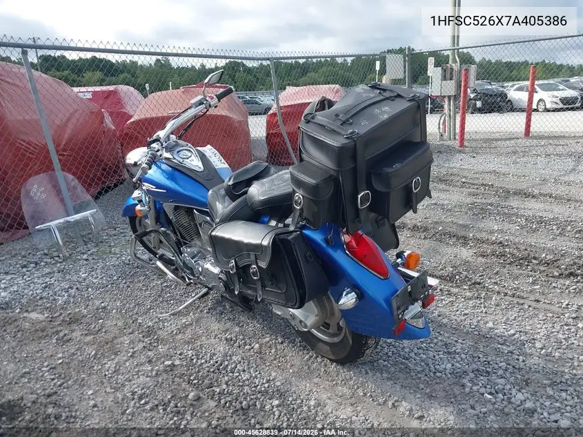 2007 Honda Vtx1300 R VIN: 1HFSC526X7A405386 Lot: 45628839