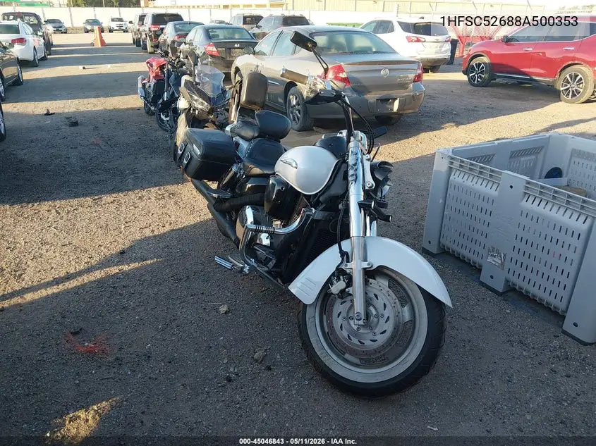 2008 Honda Vtx1300 R VIN: 1HFSC52688A500353 Lot: 45046843