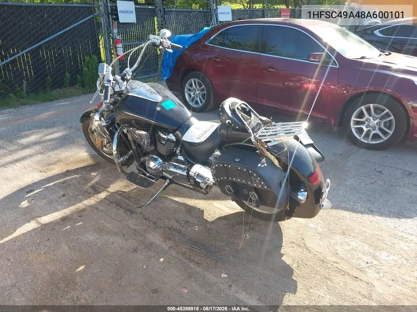 2008 Honda Vtx1800 N1 VIN: 1HFSC49A48A600101 Lot: 45398918