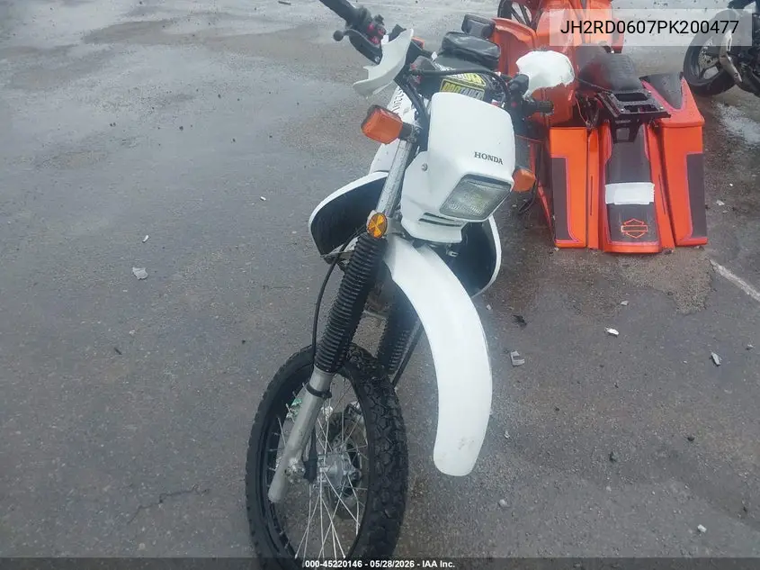 2023 Honda Xr650 L VIN: JH2RD0607PK200477 Lot: 45220146