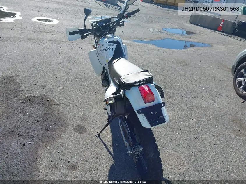 2024 Honda Xr650 L VIN: JH2RD0607RK301568 Lot: 45366394