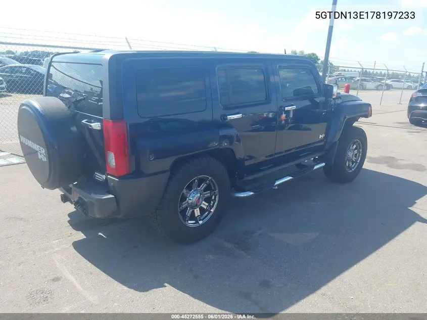 2007 Hummer H3 Suv VIN: 5GTDN13E178197233 Lot: 45272555