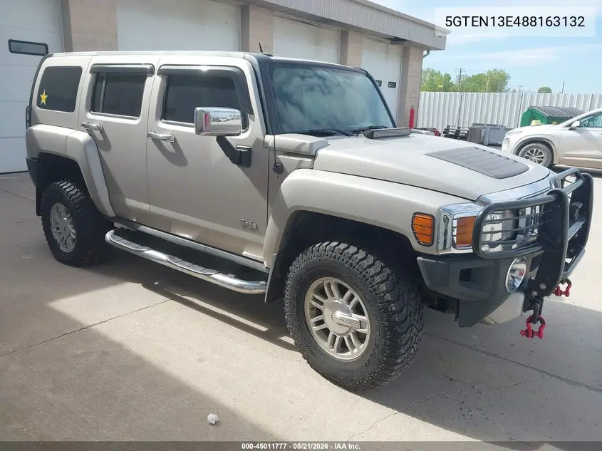 2008 Hummer H3 Suv VIN: 5GTEN13E488163132 Lot: 45011777