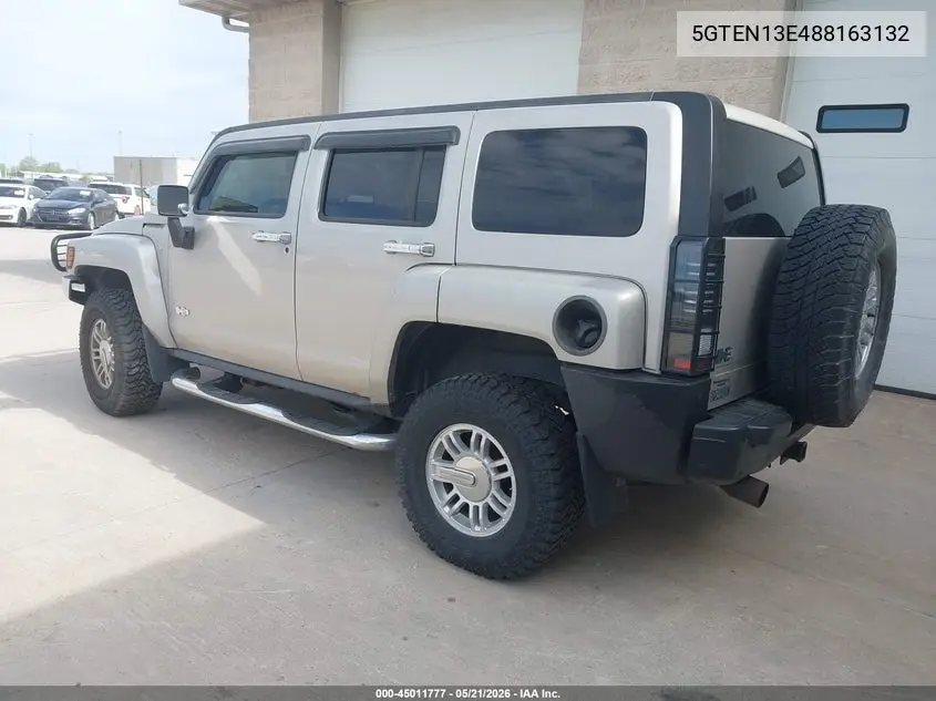 2008 Hummer H3 Suv VIN: 5GTEN13E488163132 Lot: 45011777