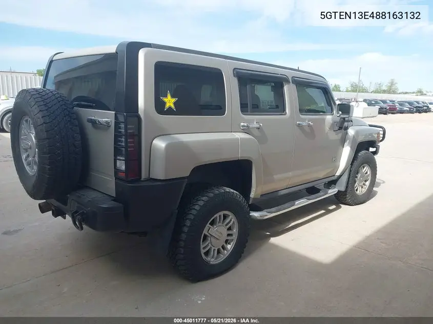 2008 Hummer H3 Suv VIN: 5GTEN13E488163132 Lot: 45011777