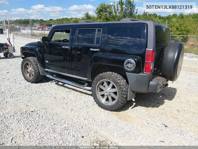 2008 Hummer H3 Suv Alpha VIN: 5GTEN13LX88121319 Lot: 45112704