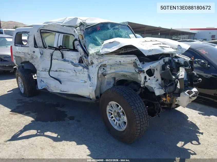 2008 Hummer H3 Suv VIN: 5GTEN13E088180672 Lot: 45164069