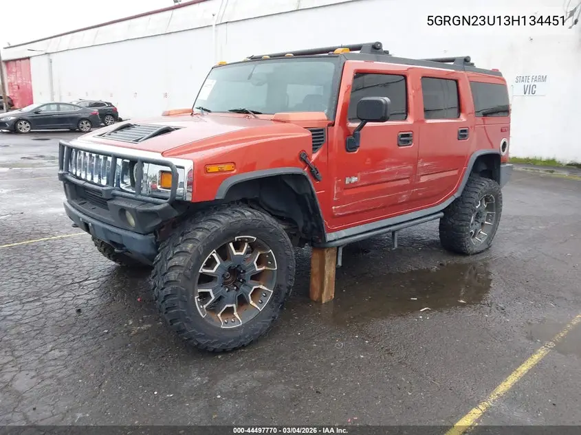 2003 Hummer H2 VIN: 5GRGN23U13H134451 Lot: 44497770