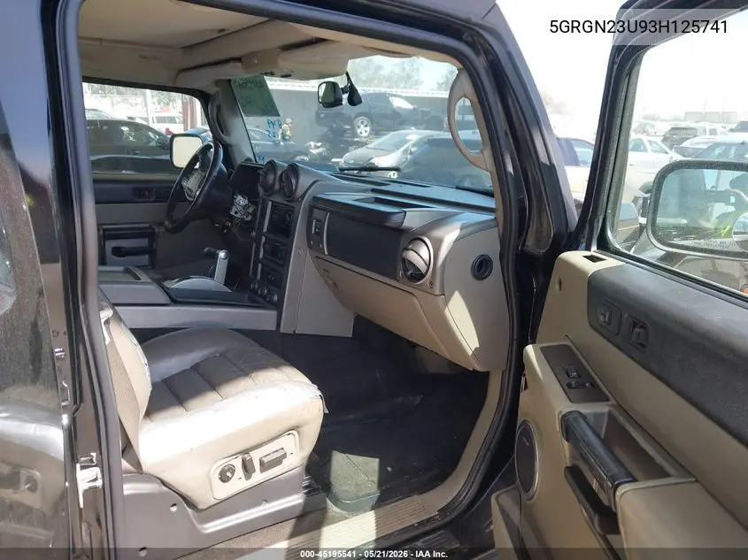 2003 Hummer H2 VIN: 5GRGN23U93H125741 Lot: 45195541