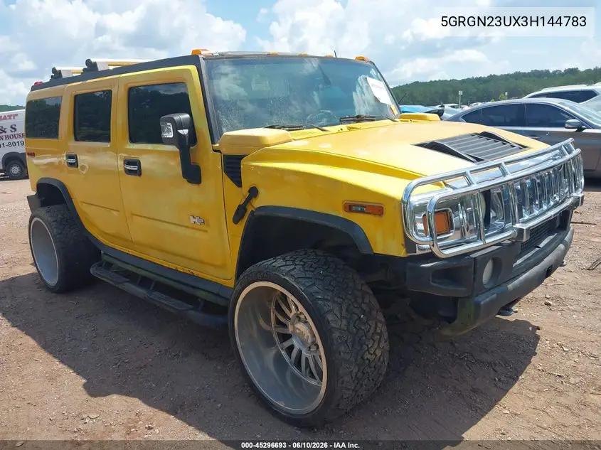 2003 Hummer H2 VIN: 5GRGN23UX3H144783 Lot: 45296693