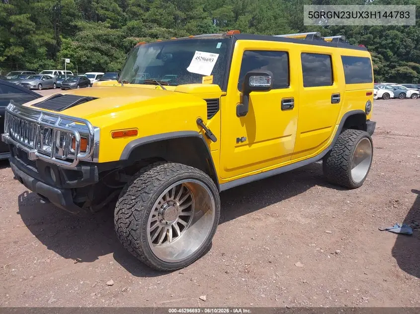 2003 Hummer H2 VIN: 5GRGN23UX3H144783 Lot: 45296693