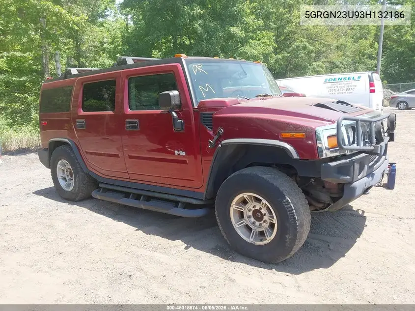 2003 Hummer H2 VIN: 5GRGN23U93H132186 Lot: 45318674