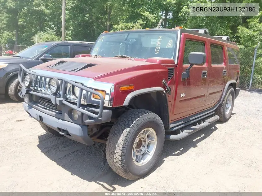 2003 Hummer H2 VIN: 5GRGN23U93H132186 Lot: 45318674