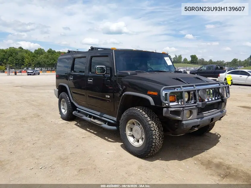 2003 Hummer H2 VIN: 5GRGN23U93H139607 Lot: 45384907