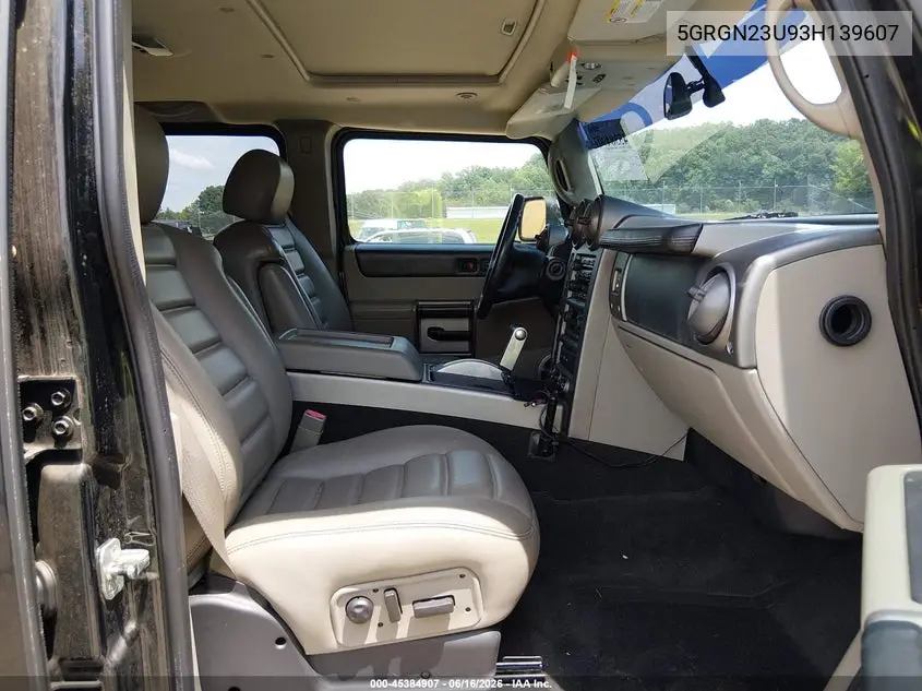 2003 Hummer H2 VIN: 5GRGN23U93H139607 Lot: 45384907