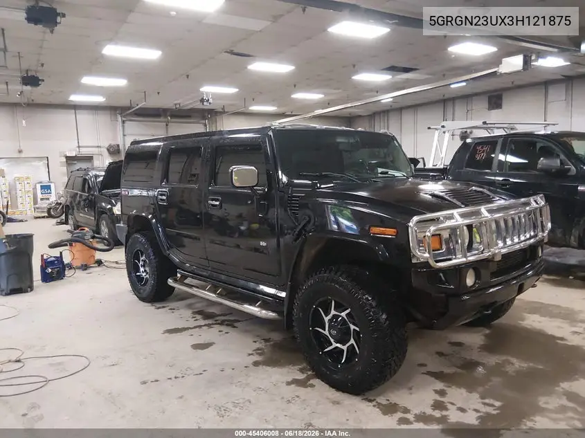 2003 Hummer H2 VIN: 5GRGN23UX3H121875 Lot: 45406008
