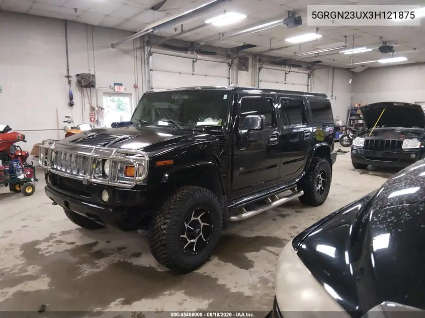 2003 Hummer H2 VIN: 5GRGN23UX3H121875 Lot: 45406008