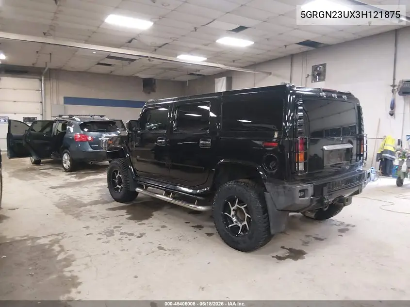 2003 Hummer H2 VIN: 5GRGN23UX3H121875 Lot: 45406008